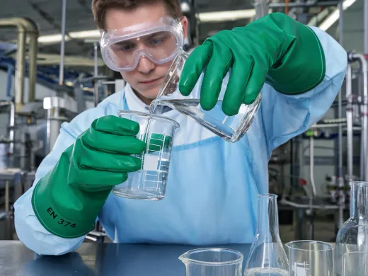 Chemical glove program