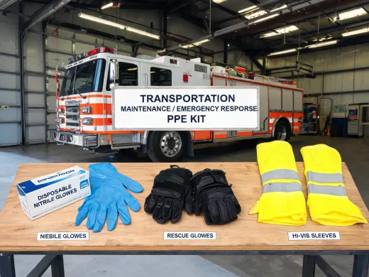 Transportation first responder glove bundle